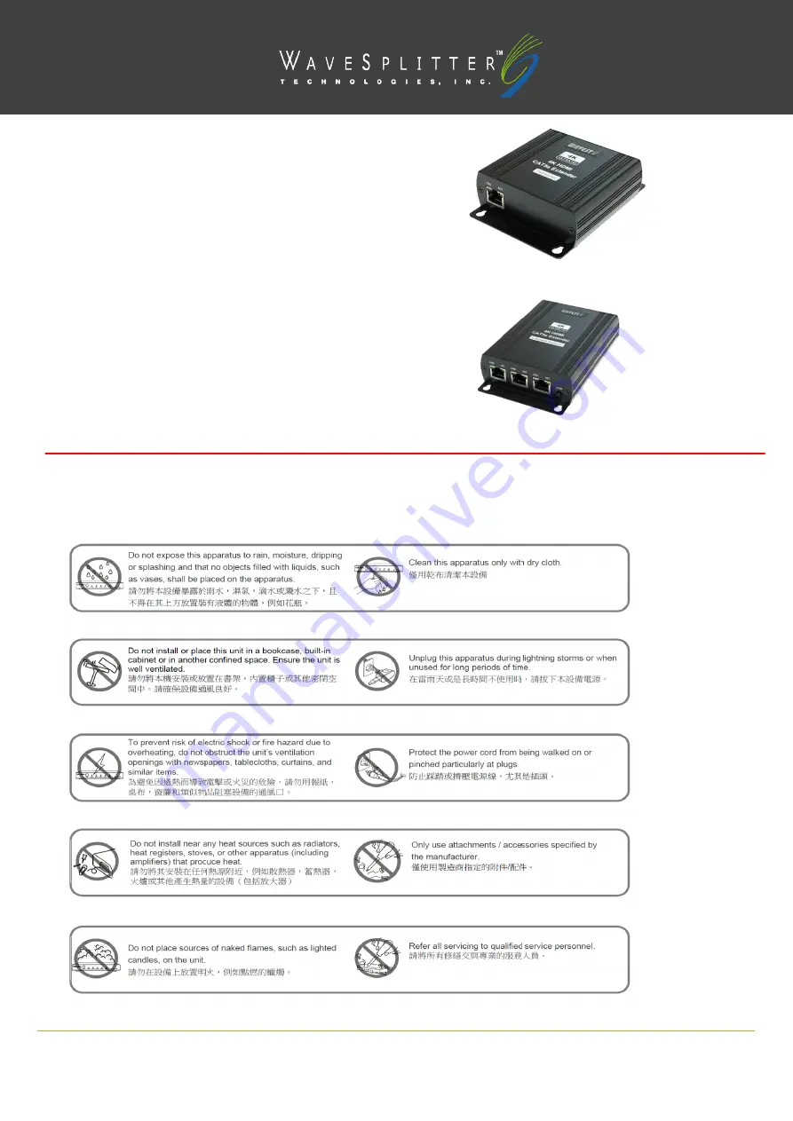 WaveSplitter WST-PEX007 Скачать руководство пользователя страница 1