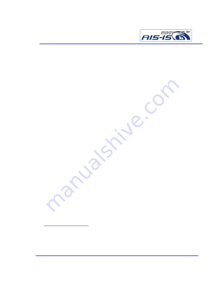 Weatherdock easyAIS-IS A043 Operation Manual Download Page 12