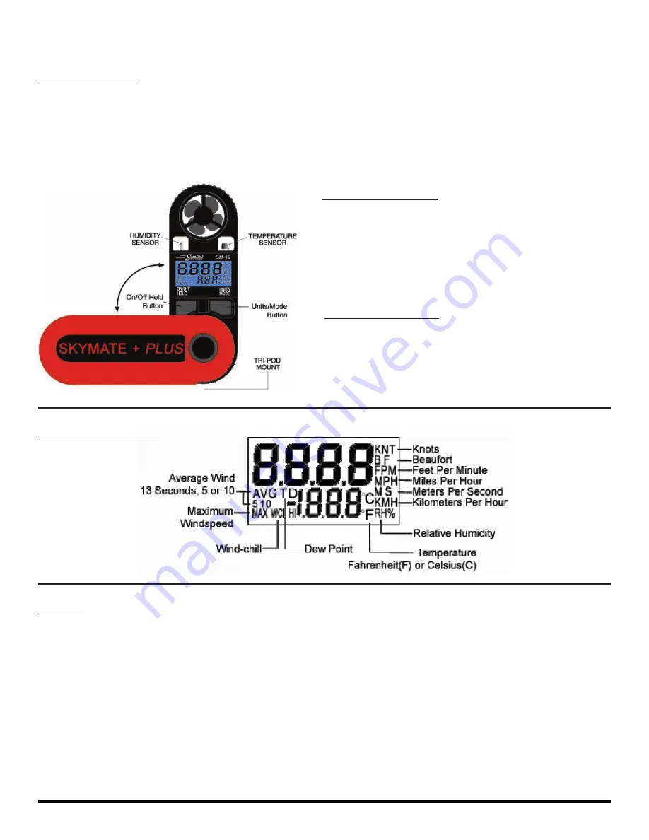 WeatherHawk Skymate Plus SM-19 Скачать руководство пользователя страница 1