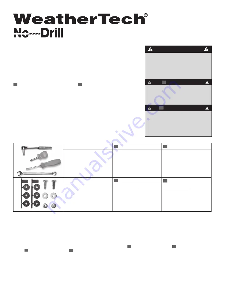 WeatherTech MF110 Installation Instructions Download Page 1