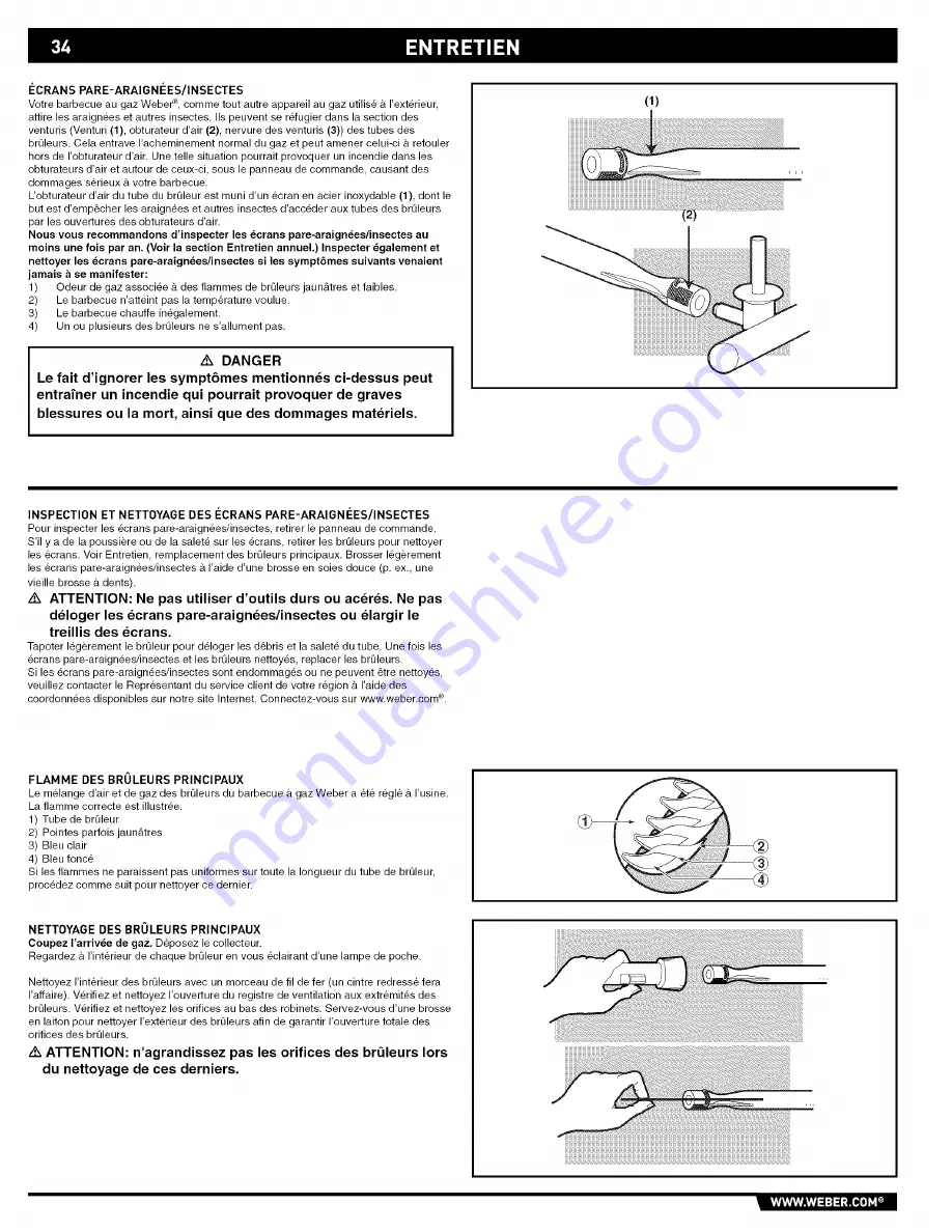 Weber Spirit E-310 Owner'S Manual Download Page 34