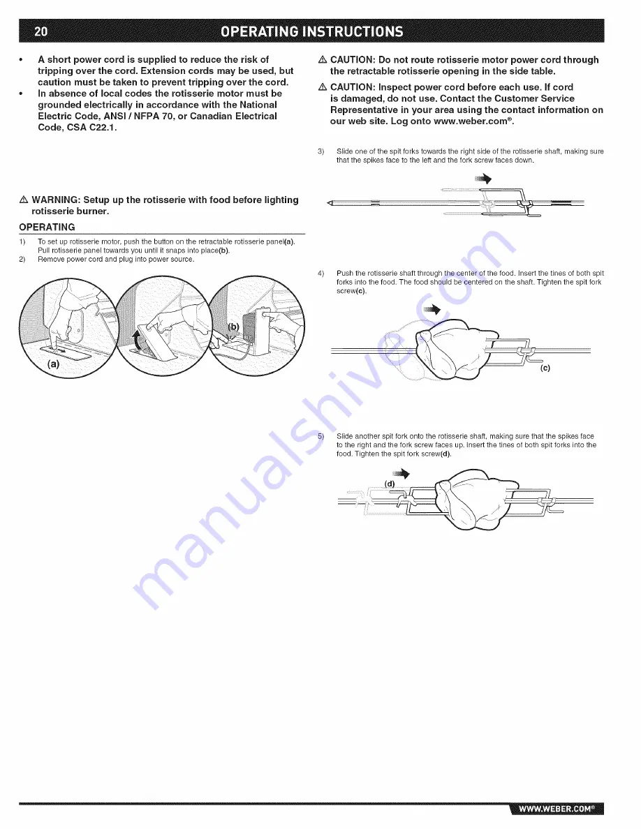 Weber Summit E-620 Owner'S Manual Download Page 20