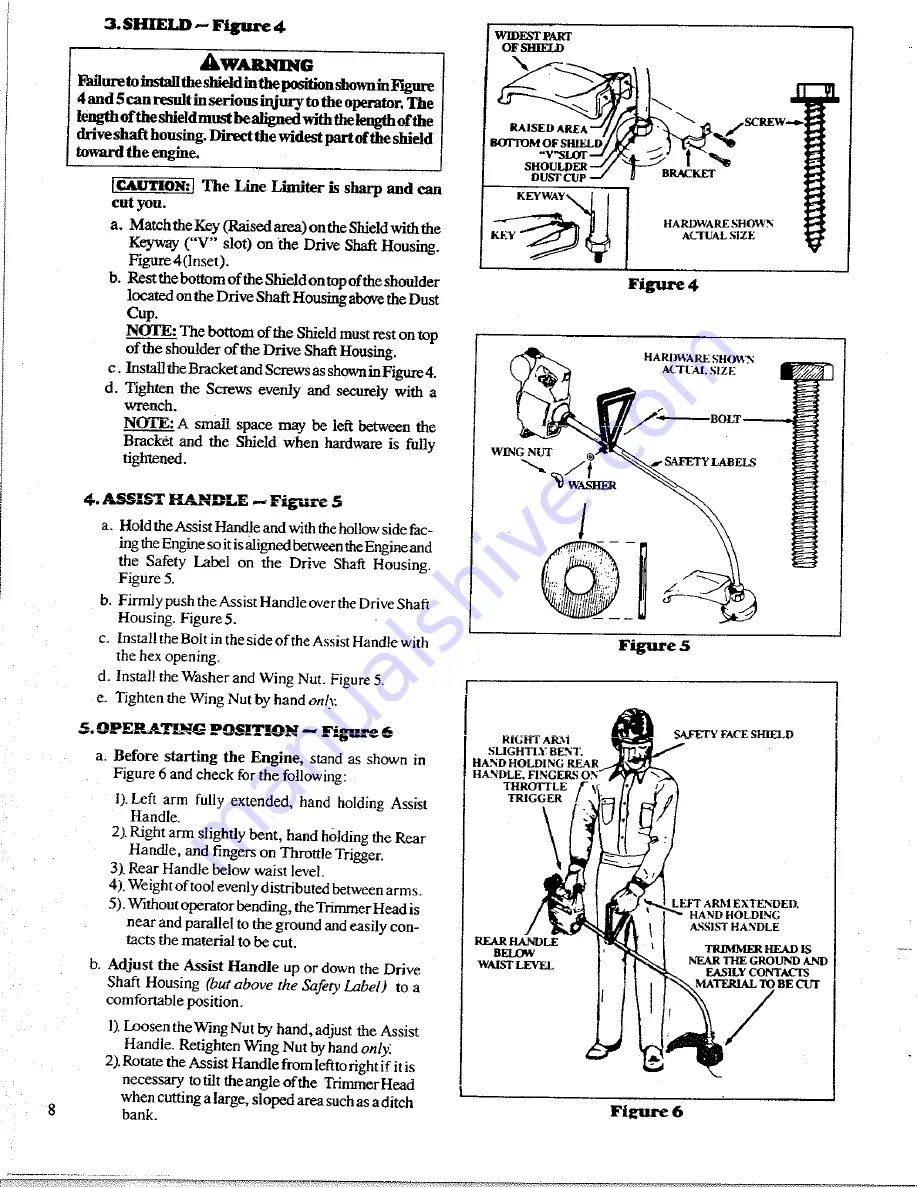 Weed Eater 1400T Operator'S Manual Download Page 8