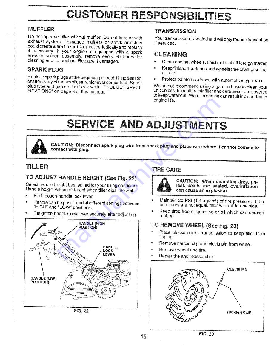 Weed Eater 149674 Owner'S Manual Download Page 15