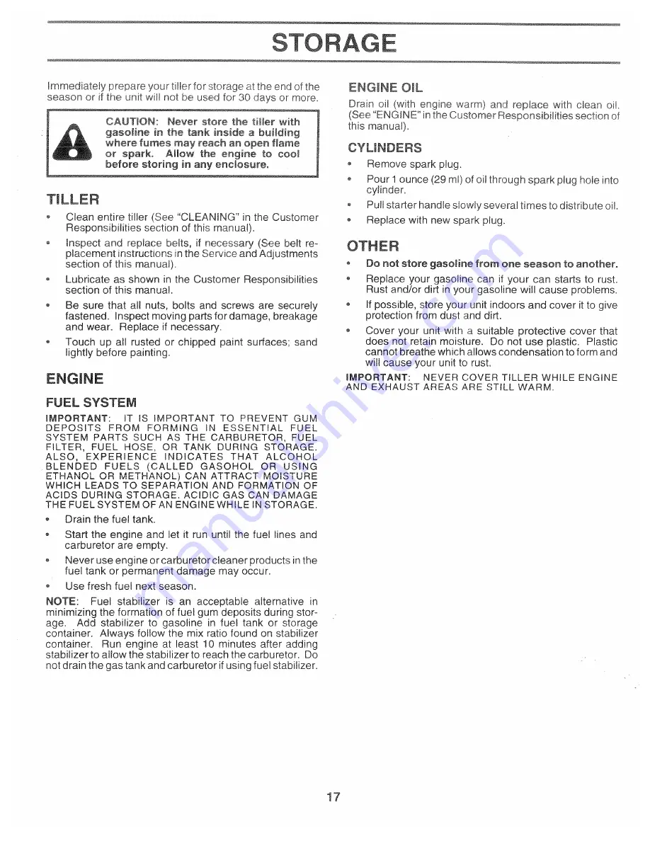 Weed Eater 152166 Owner'S Manual Download Page 17