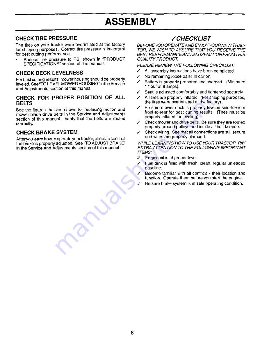 Weed Eater WE1338A Owner'S Manual Download Page 8