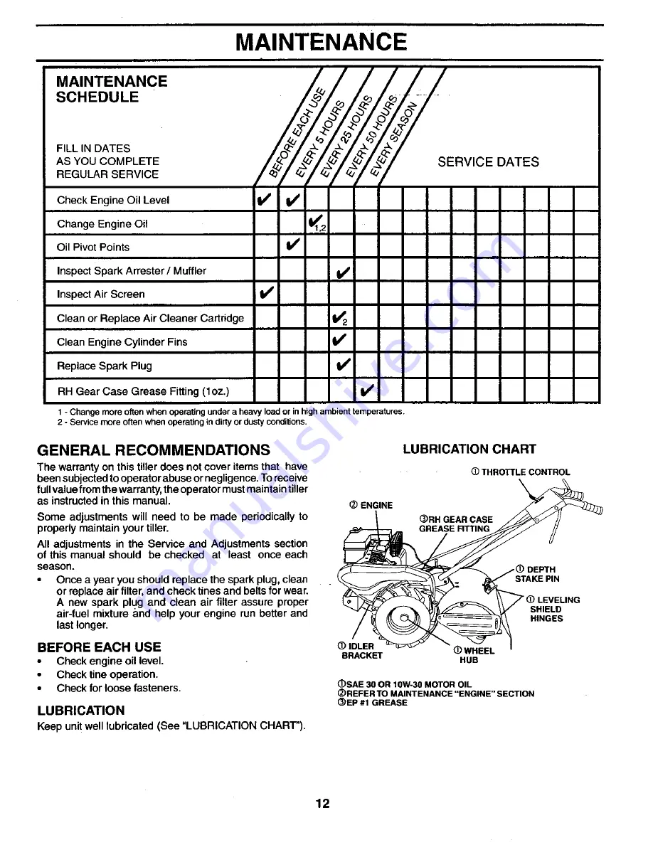 Weed Eater WET6500A Owner'S Manual Download Page 12