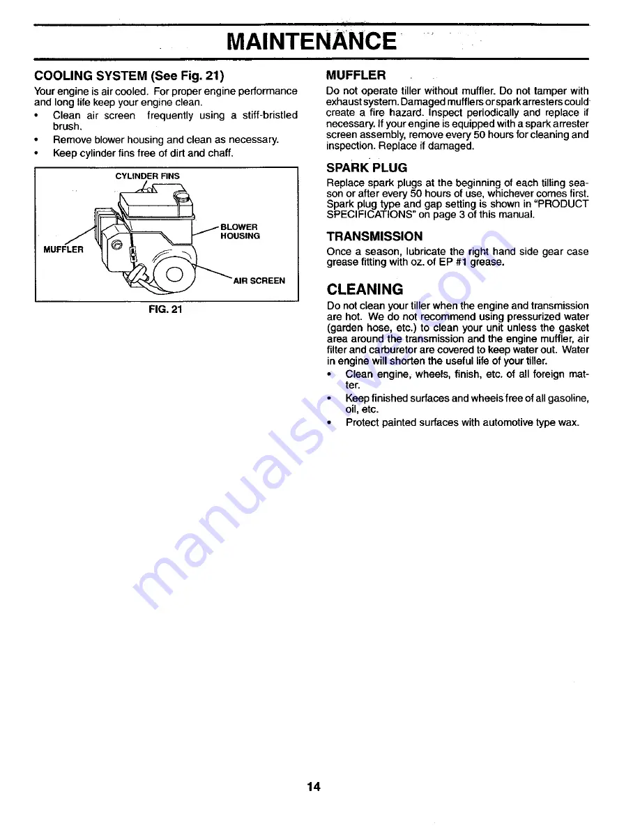 Weed Eater WET6500A Owner'S Manual Download Page 14