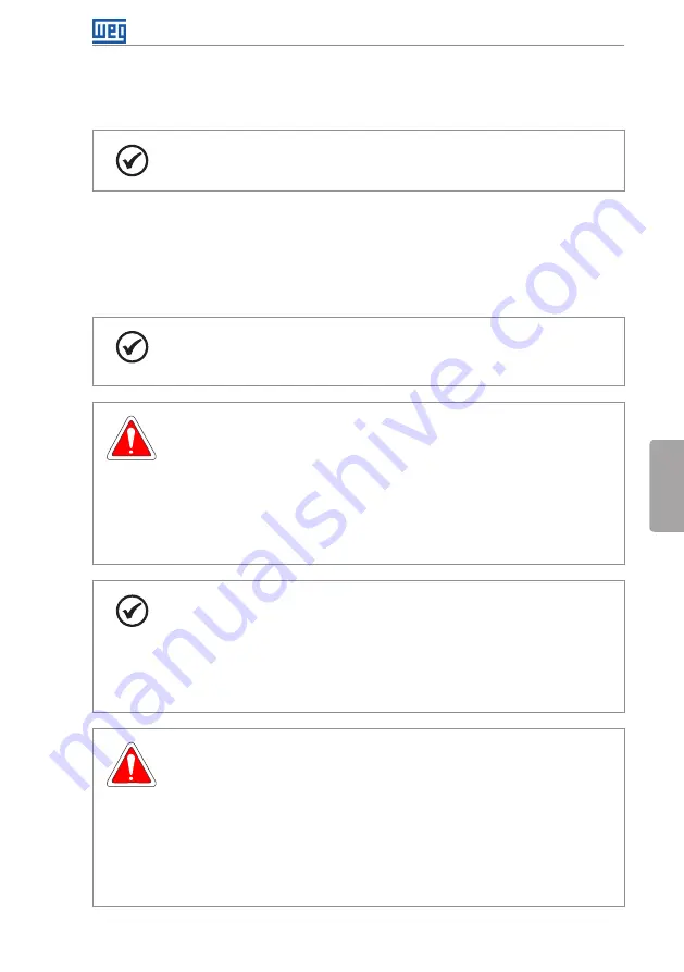 WEG CFW500 Series Safety Manual Download Page 32