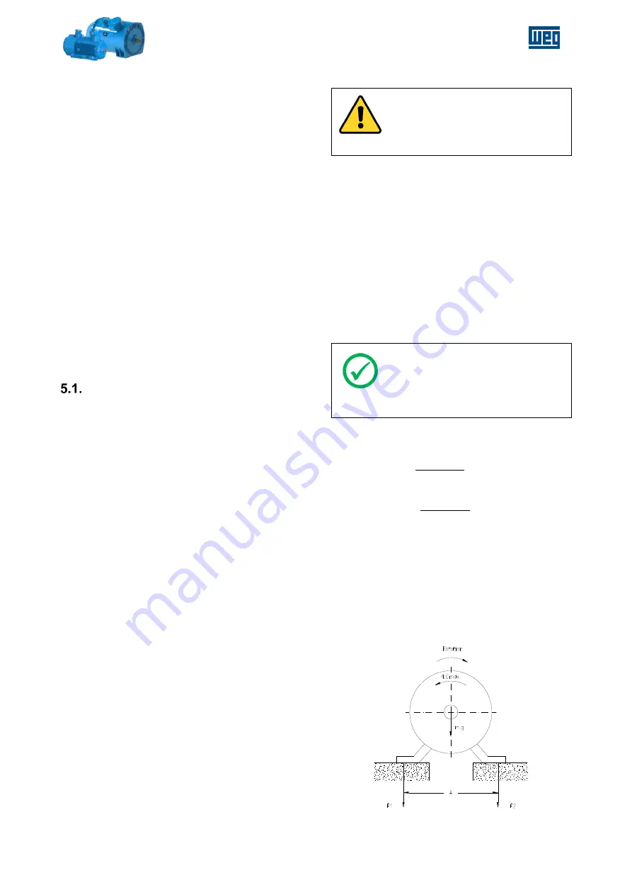 WEG W22Xdb C 315 Installation, Operation And Maintenance Manual Download Page 23