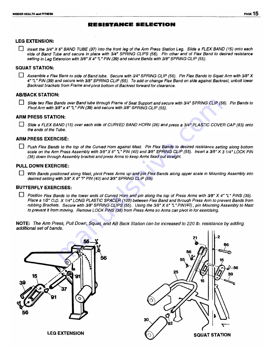 Weider 114-2 Скачать руководство пользователя страница 16