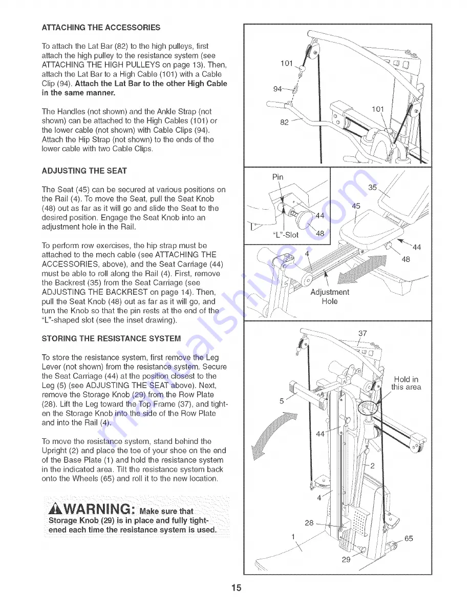 Weider 831.15397 User Manual Download Page 15