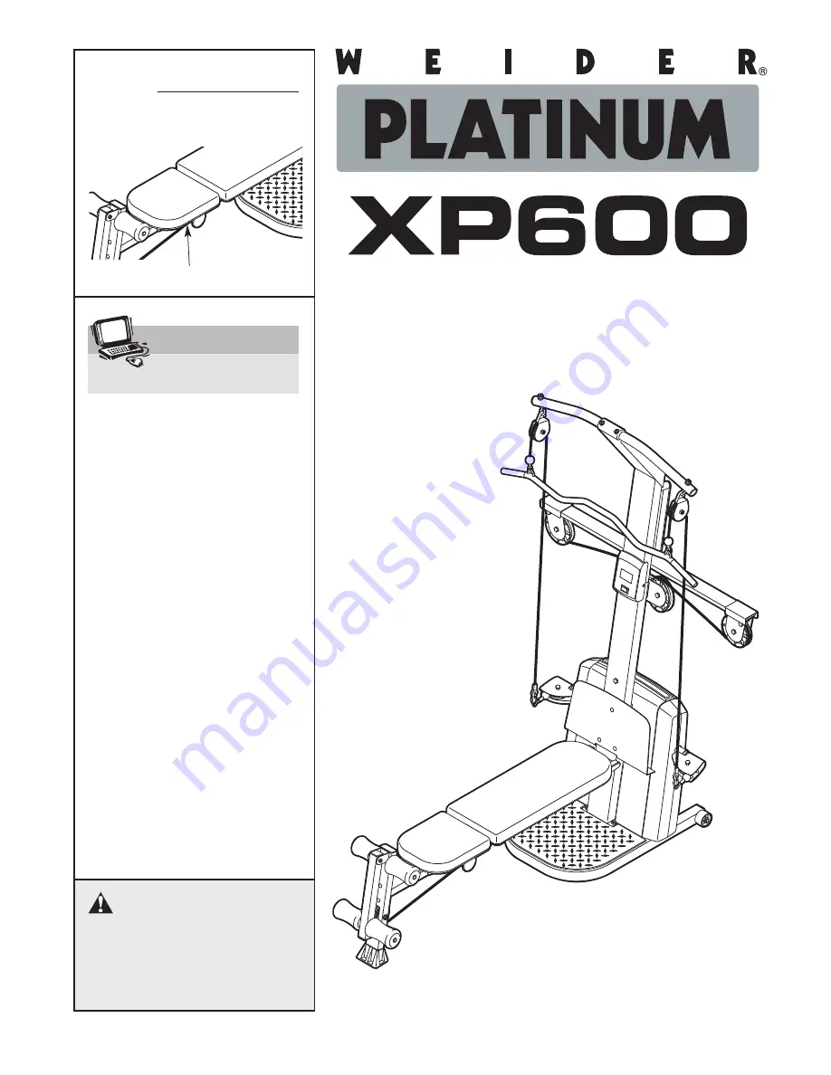 Weider 831.153992 Скачать руководство пользователя страница 1