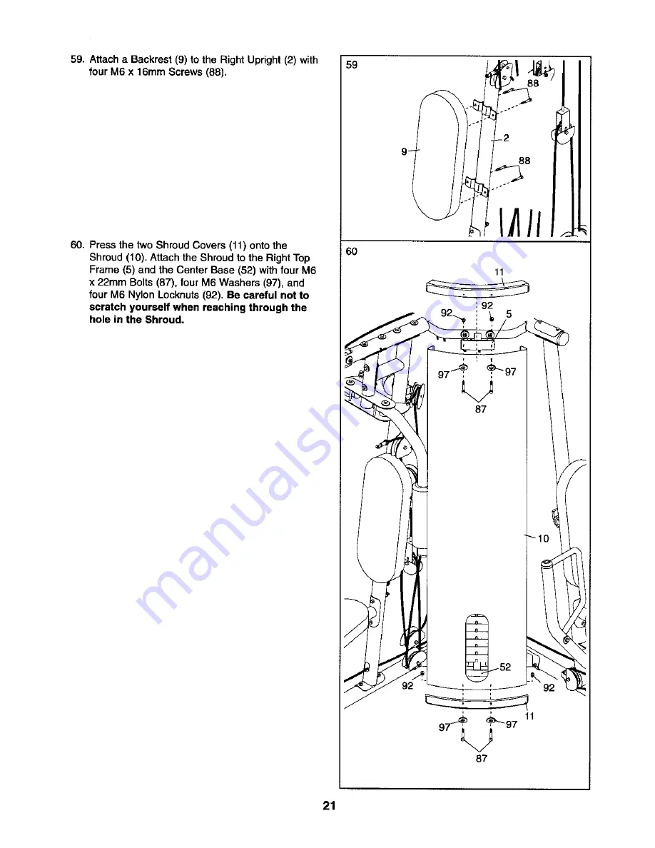 Weider 831.154020 Скачать руководство пользователя страница 21