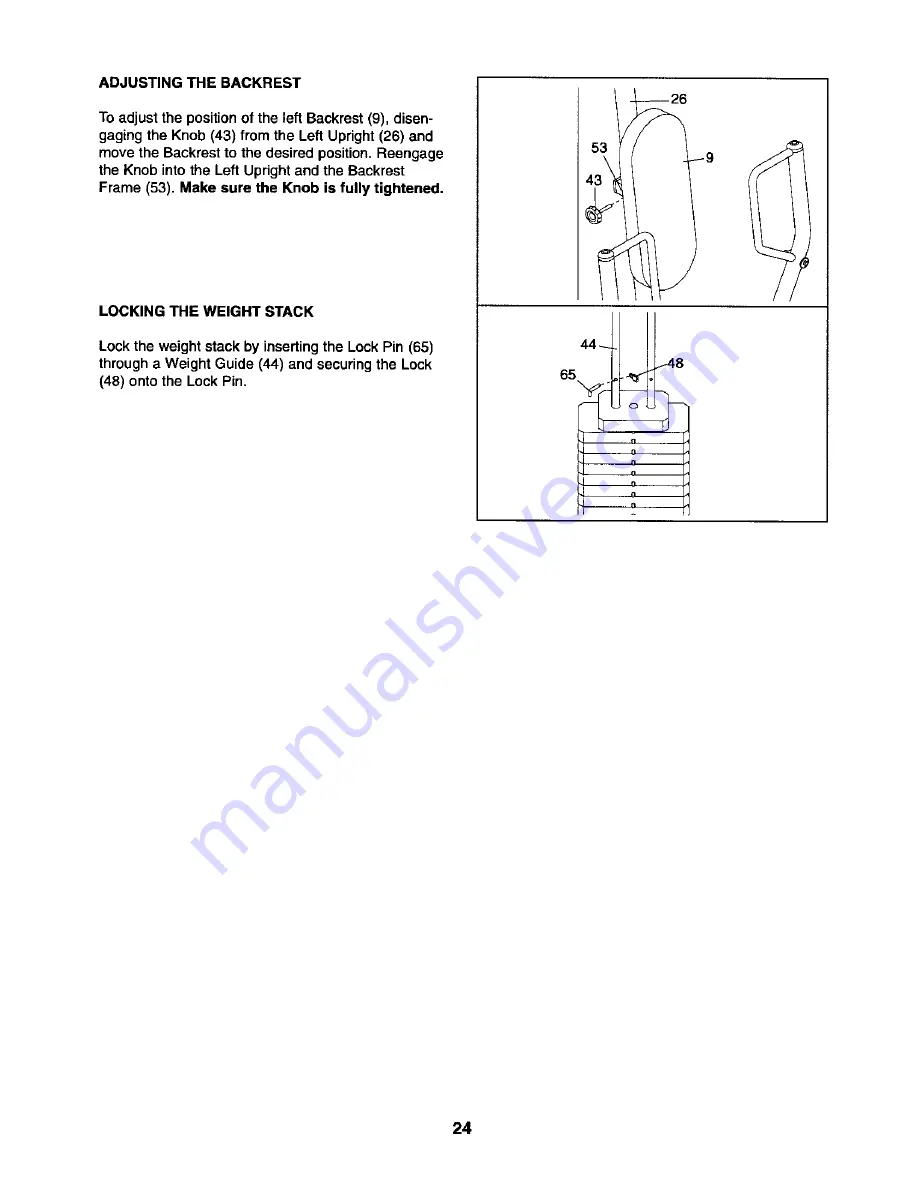 Weider 831.154020 User Manual Download Page 24