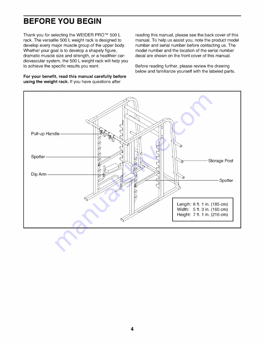 Weider 831.15500.0 User Manual Download Page 4