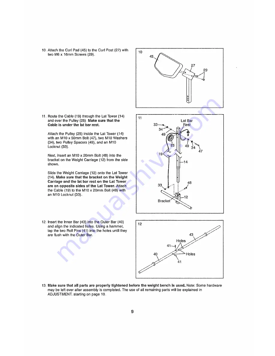 Weider 831.15891.1 User Manual Download Page 9