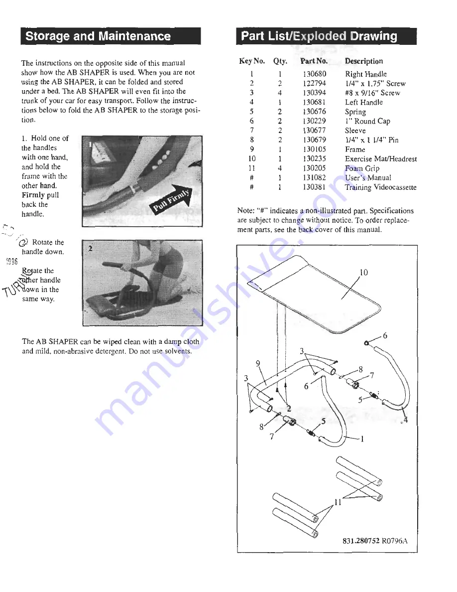 Weider ABShaper 831.280752 User Manual Download Page 5