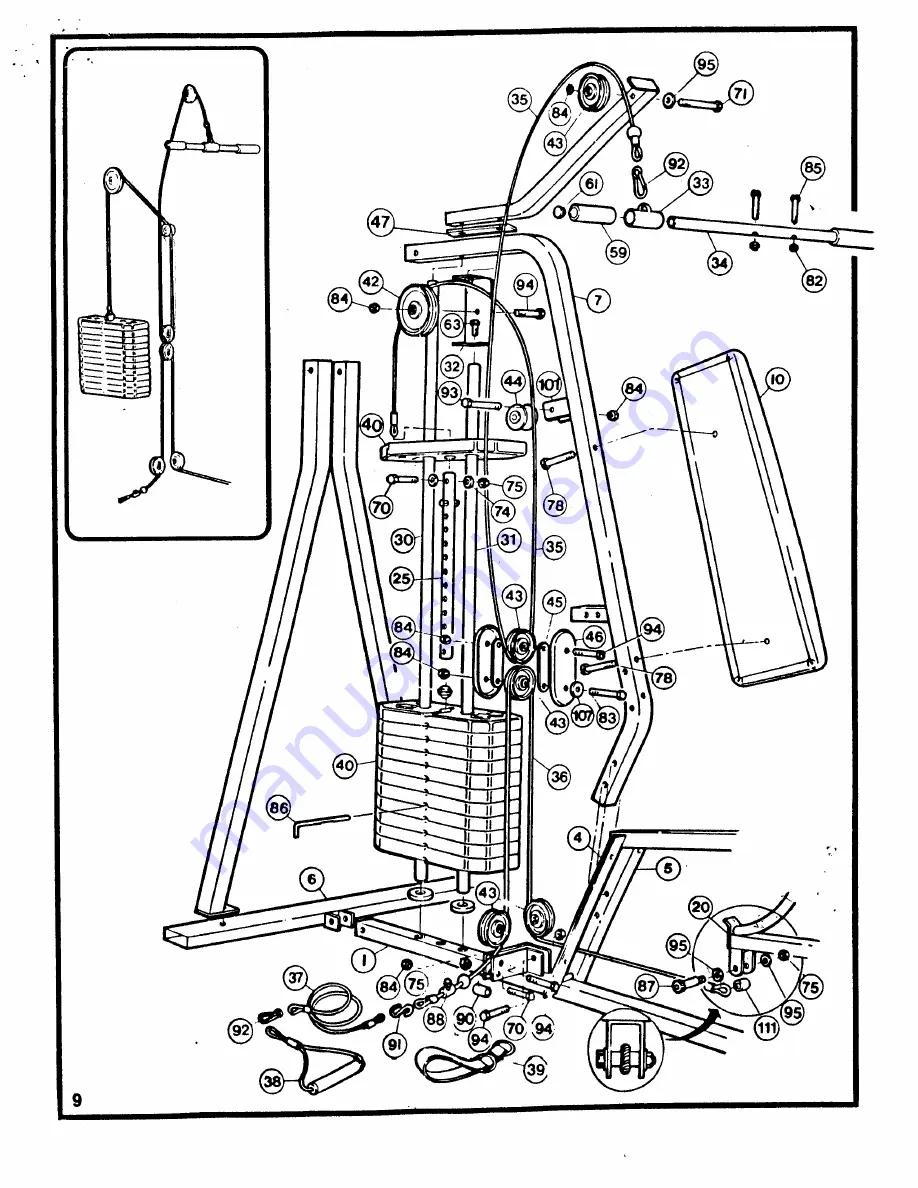 Weider D700S 354.156460 Скачать руководство пользователя страница 9