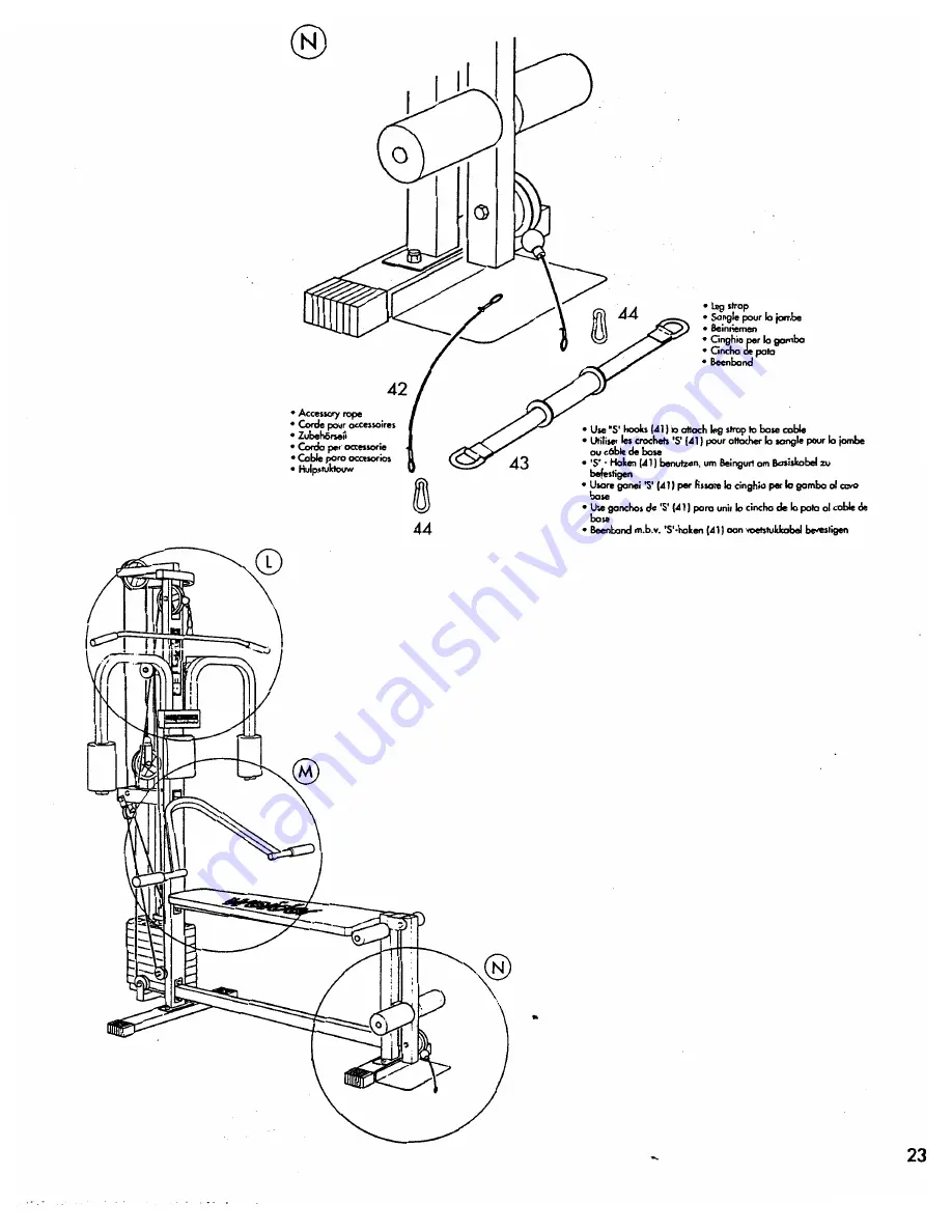 Weider E5500 FLEX STACKMASTER Скачать руководство пользователя страница 23