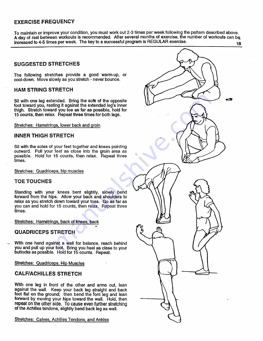 Weider E8001 Owner'S Manual Download Page 18