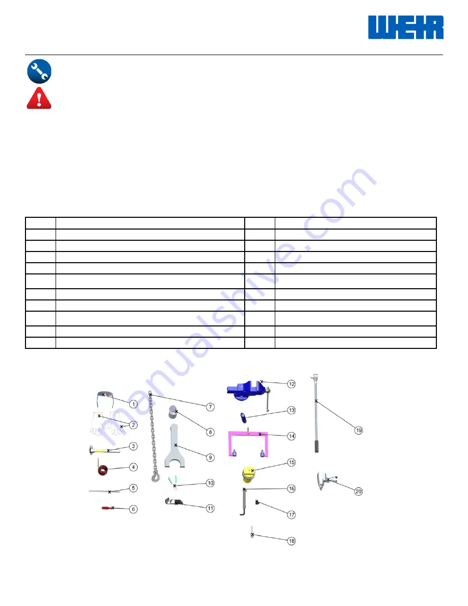 Weir SPM EXL Operation Instruction And Service Manual Download Page 18