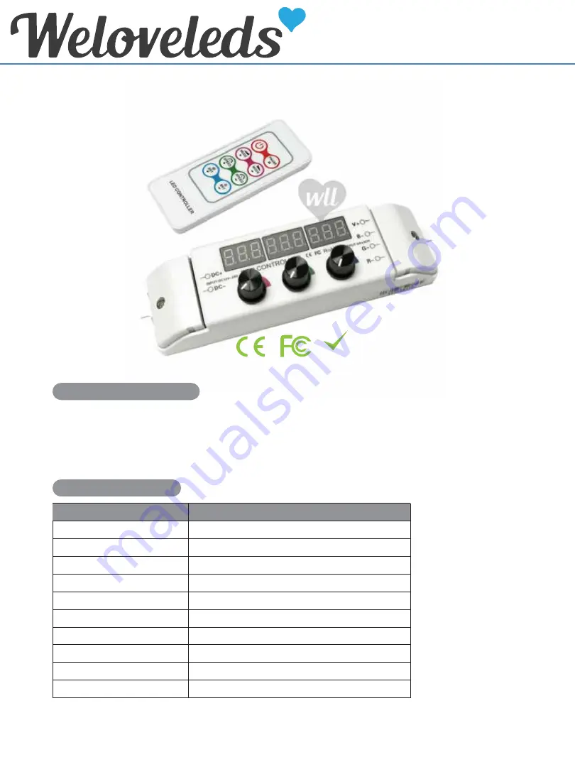 Weloveleds C350 User Manual Download Page 1