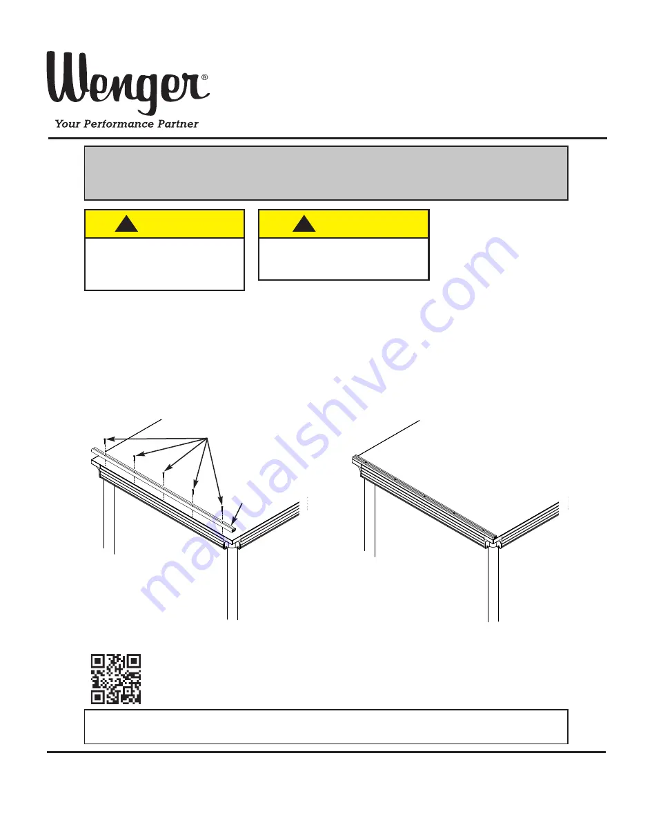 Wenger StageTek Chair Stop Скачать руководство пользователя страница 1