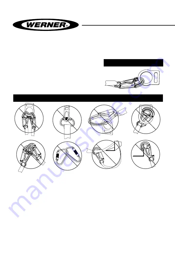 Werner L242350CA Series User Instructions Download Page 20