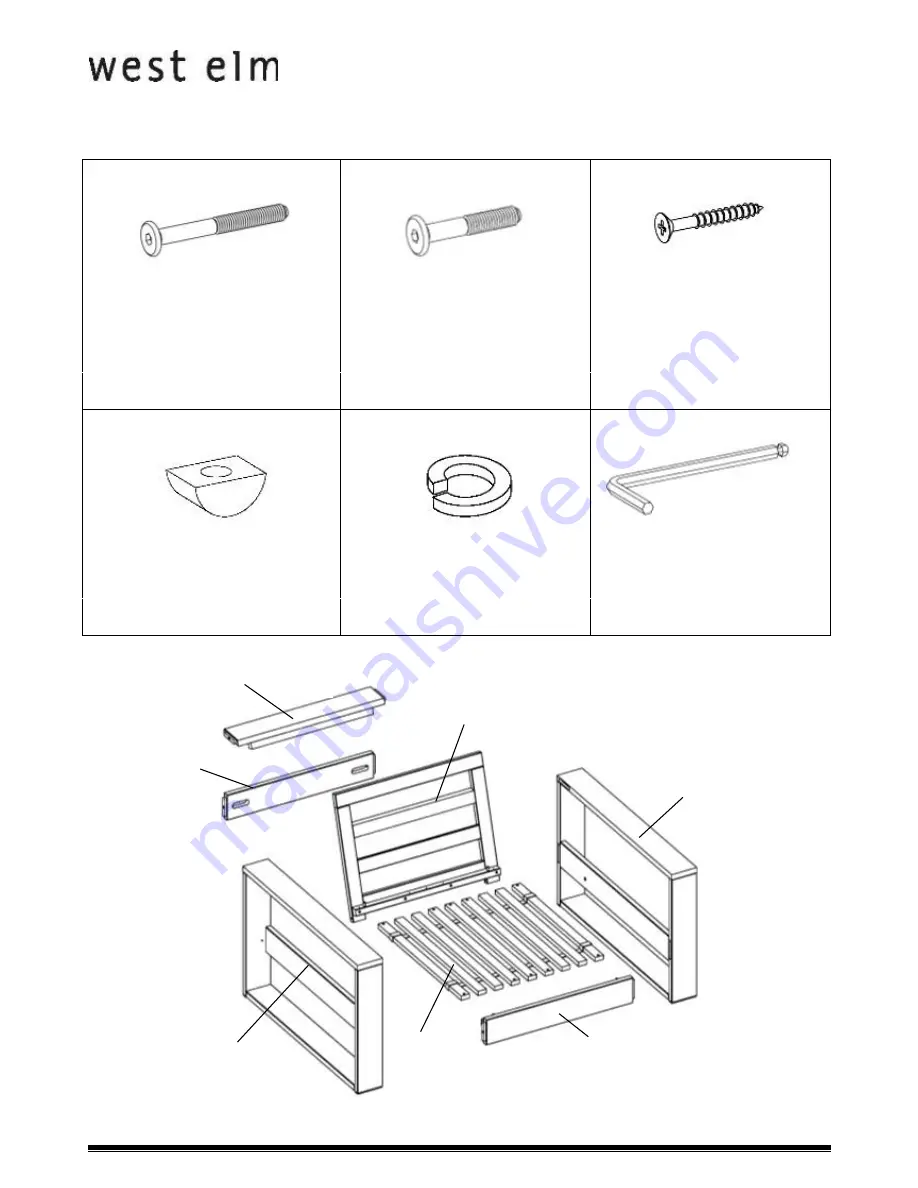 West Elm 430855 Assembly Instructions Download Page 2