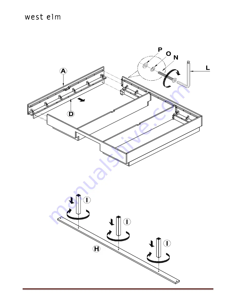 West Elm Plinth Assembly Instructions Manual Download Page 7