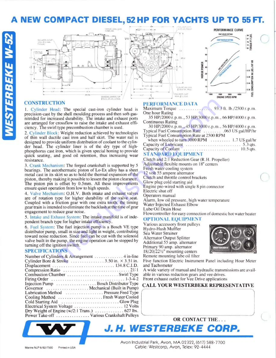 Westerbeke W-52 Скачать руководство пользователя страница 4