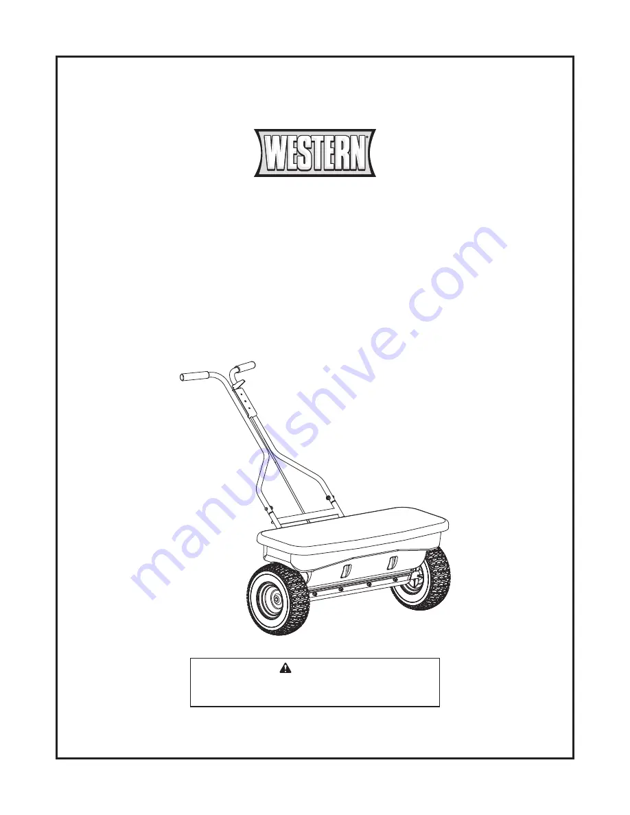 Western WB-160D Owner'S Manual And Installation Instructions Download Page 1