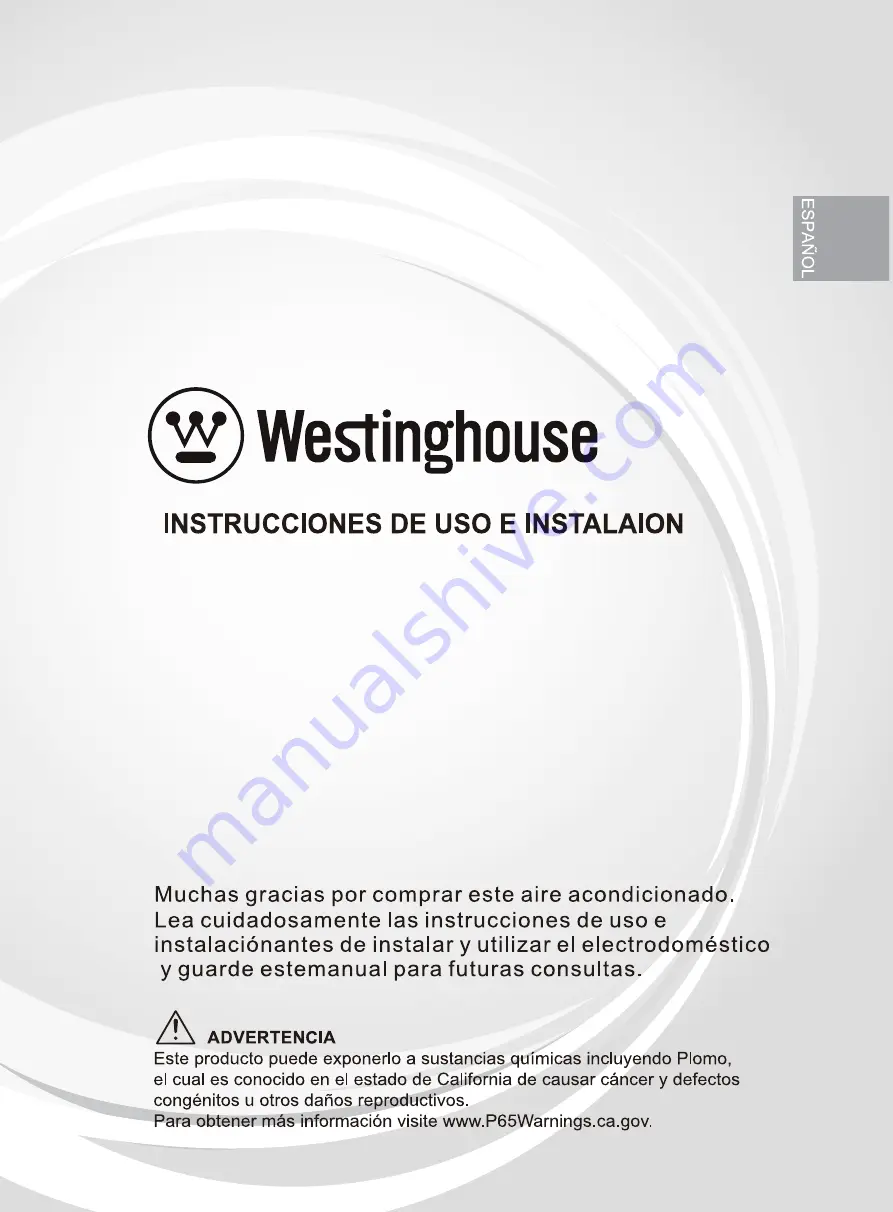 Westinghouse 24K Use And Installation Instructions Download Page 14