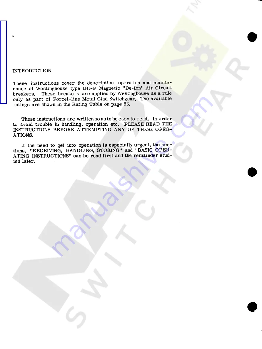 Westinghouse DH-P Series Скачать руководство пользователя страница 6