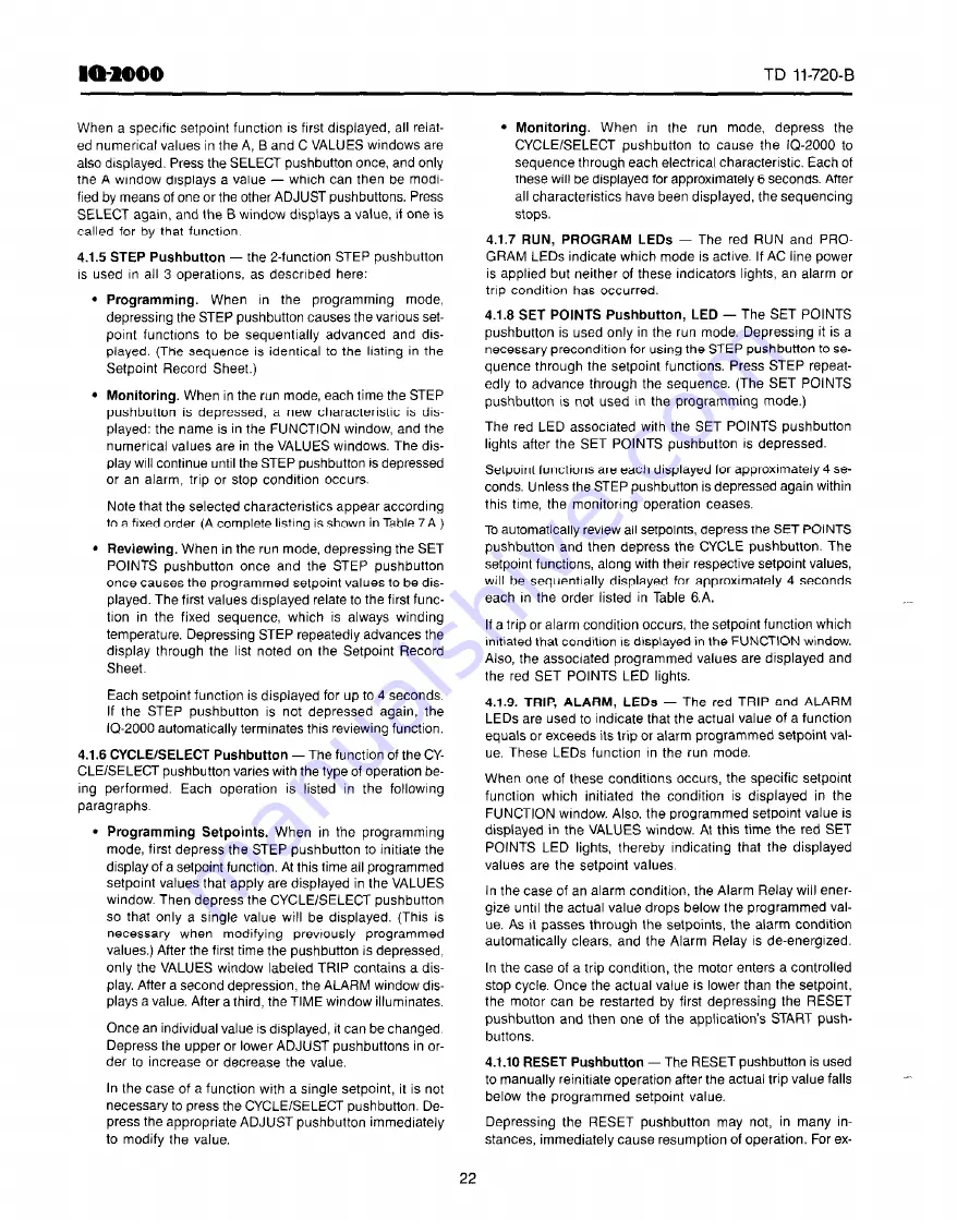 Westinghouse IQ-2000 User Manual Download Page 24