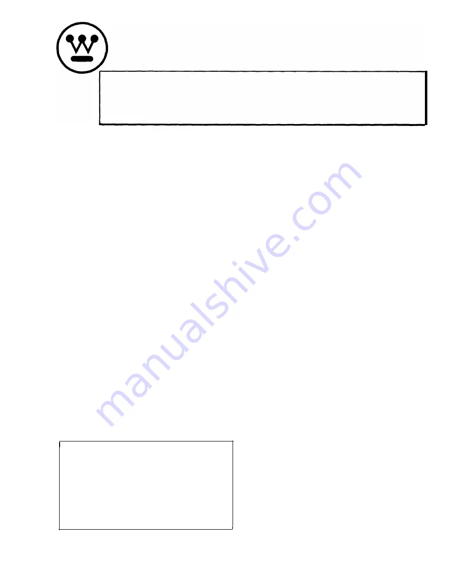 Westinghouse KC-4 Installation, Operation & Maintenance Instructions Manual Download Page 53