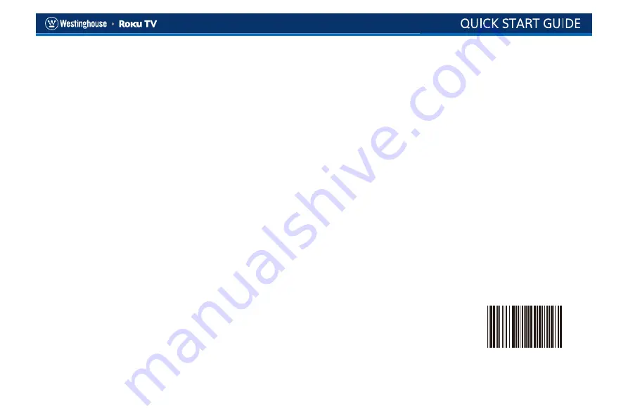 Westinghouse Roku TV Quick Start Manual Download Page 16