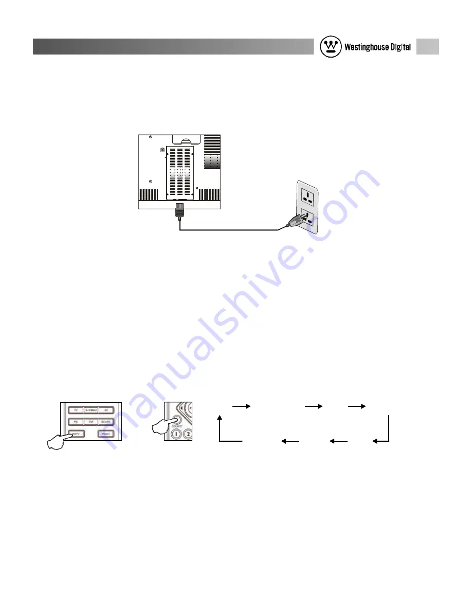 Westinghouse W33001 - Widescreen LCD Flat Panel HD-Ready TV User Manual Download Page 11