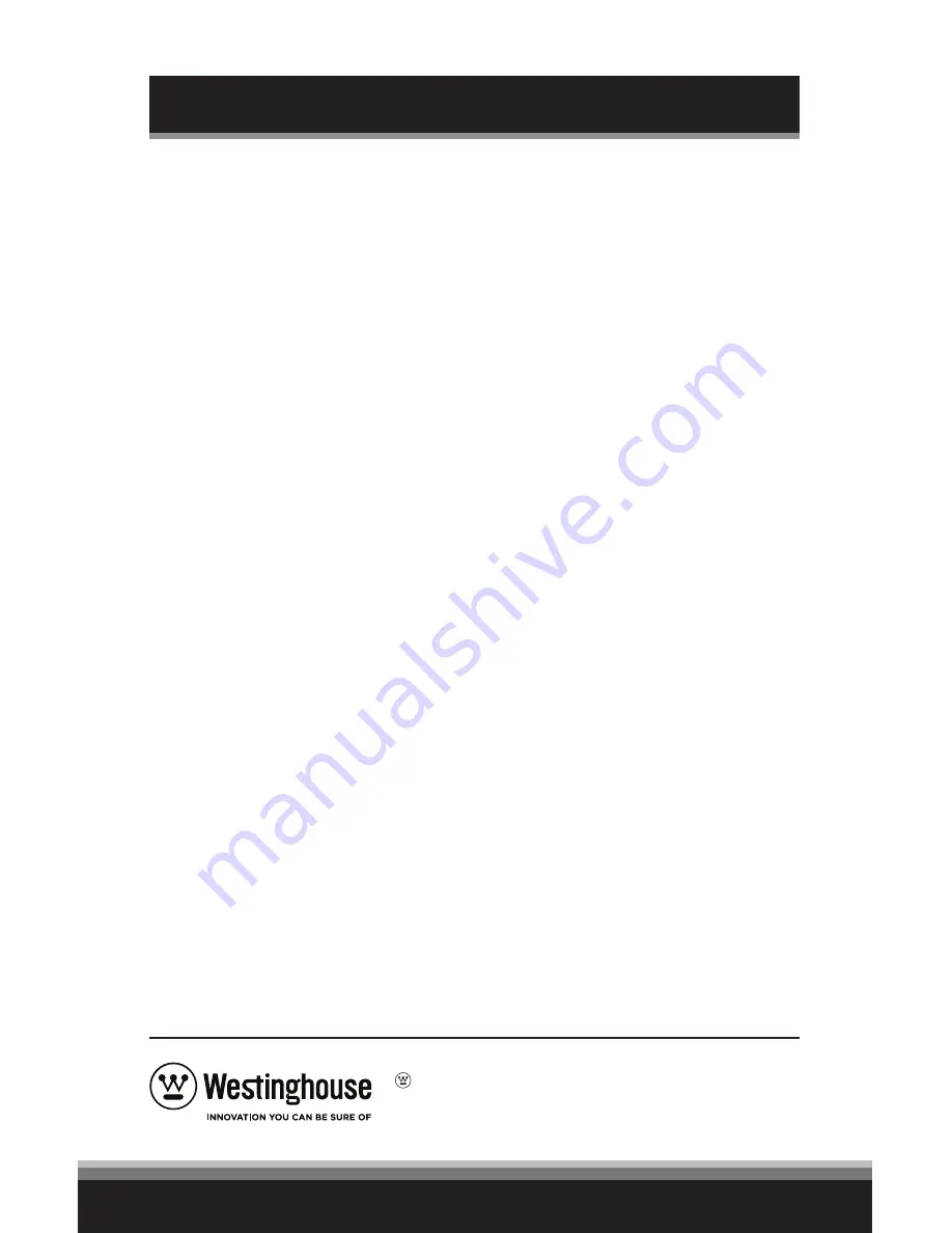 Westinghouse WBS12 User Manual Download Page 4