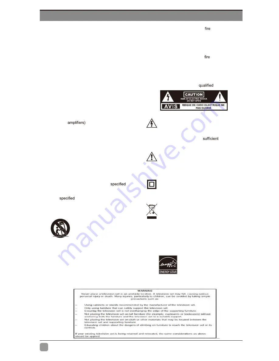 Westinghouse WD50UK4550 User Manual Download Page 4