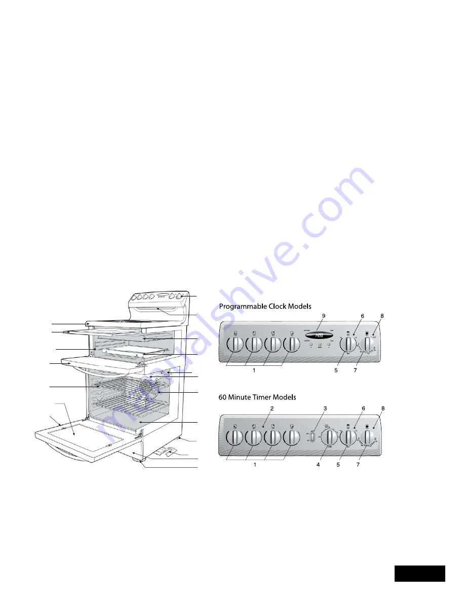 Westinghouse Westinghouse 540 upright cooker Скачать руководство пользователя страница 5