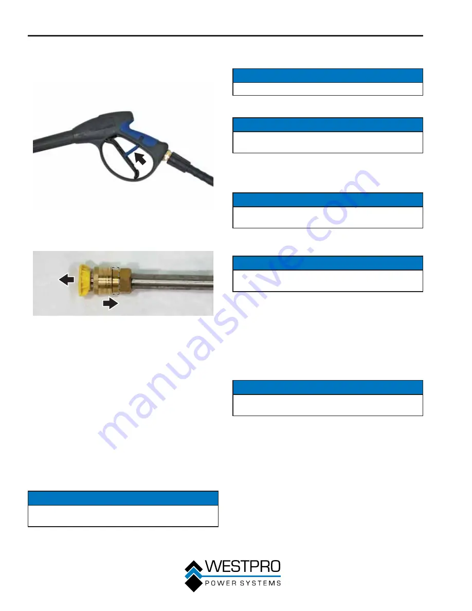 Westinghouse WP2500 Owner'S Manual Download Page 34