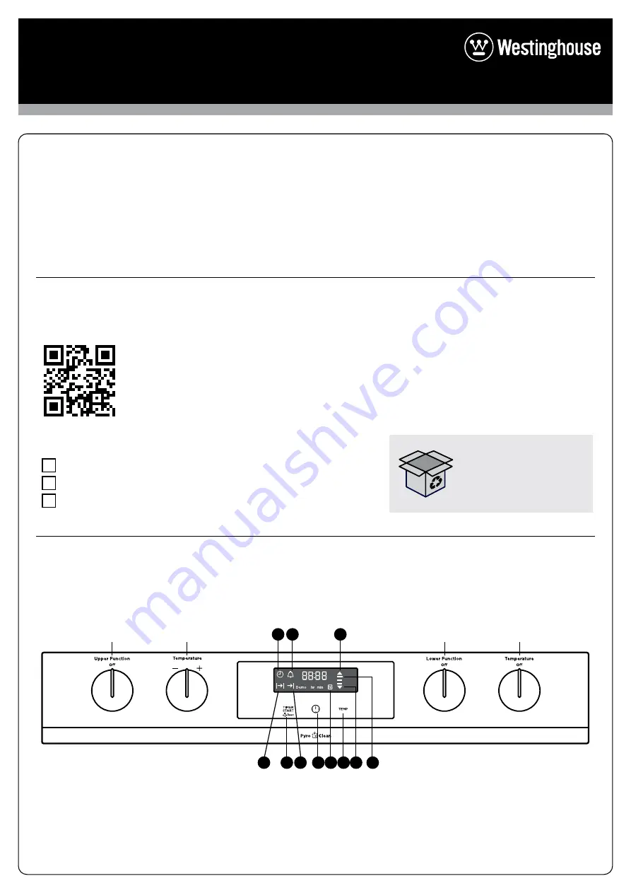 Westinghouse WVE625 Quick Start Manual Download Page 1