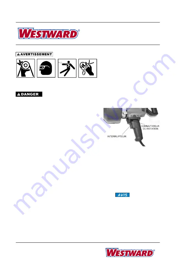 Westward 22XP35 Operating Instructions And Parts Manual Download Page 53