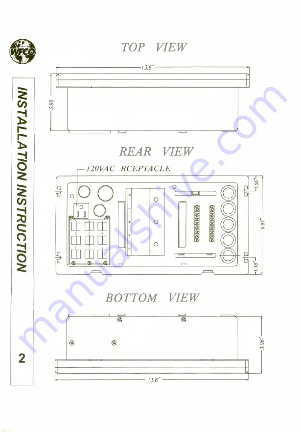 WFCO ULTRA WF-8914 Lnstallation And Operation Manual Download Page 3