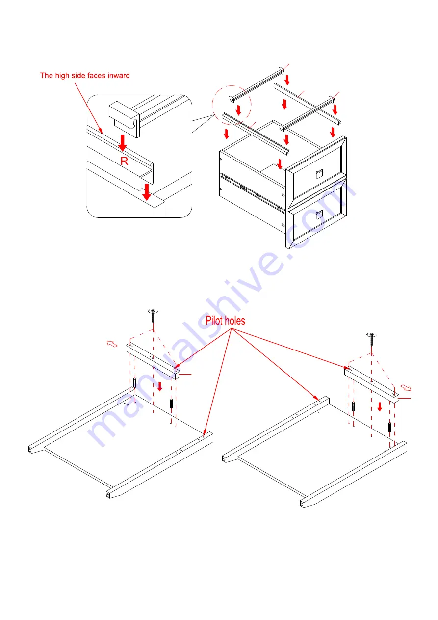 Whalen Furniture Abington SPUS-ABTD Instruction Booklet Download Page 11