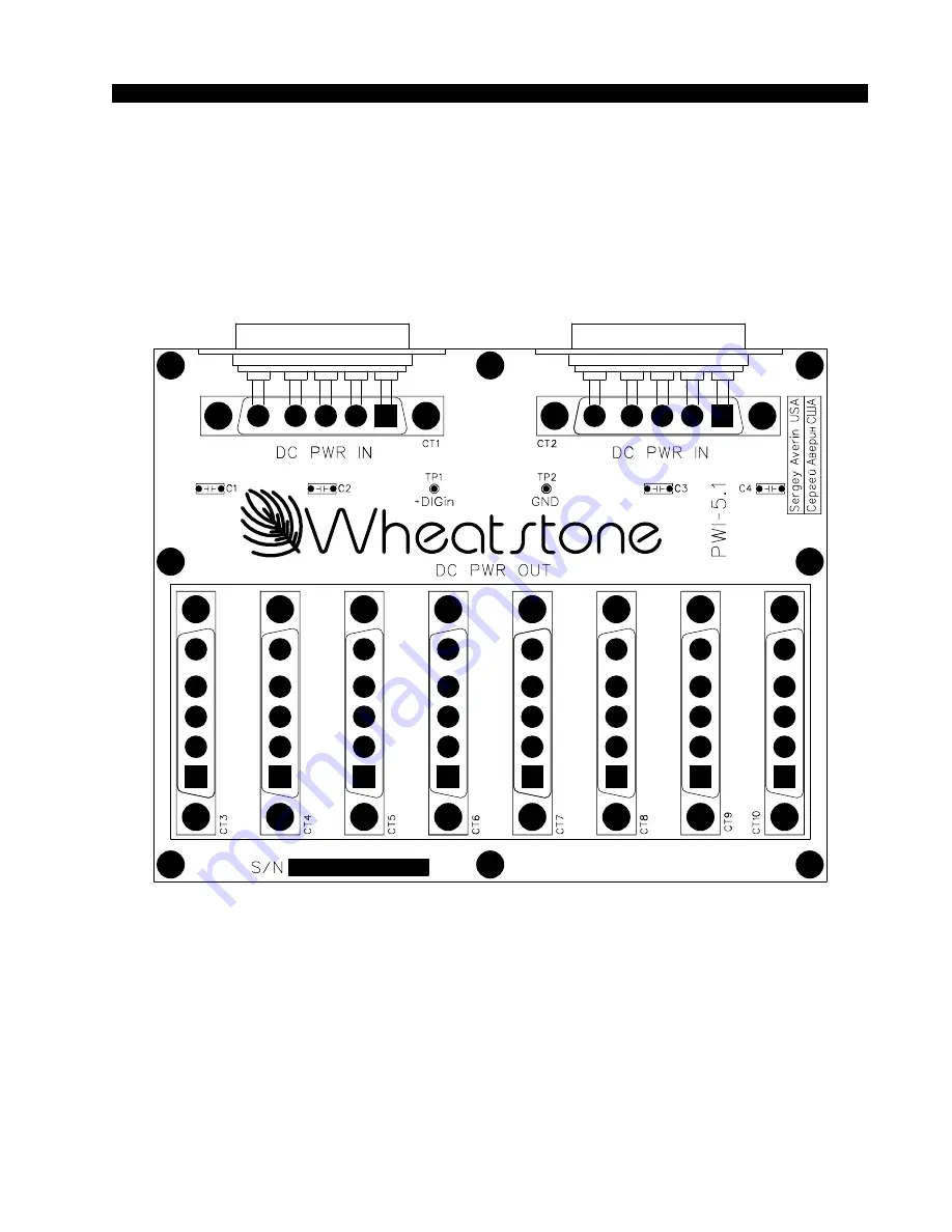 Wheatstone Corporation D-9 Technical Manual Download Page 107