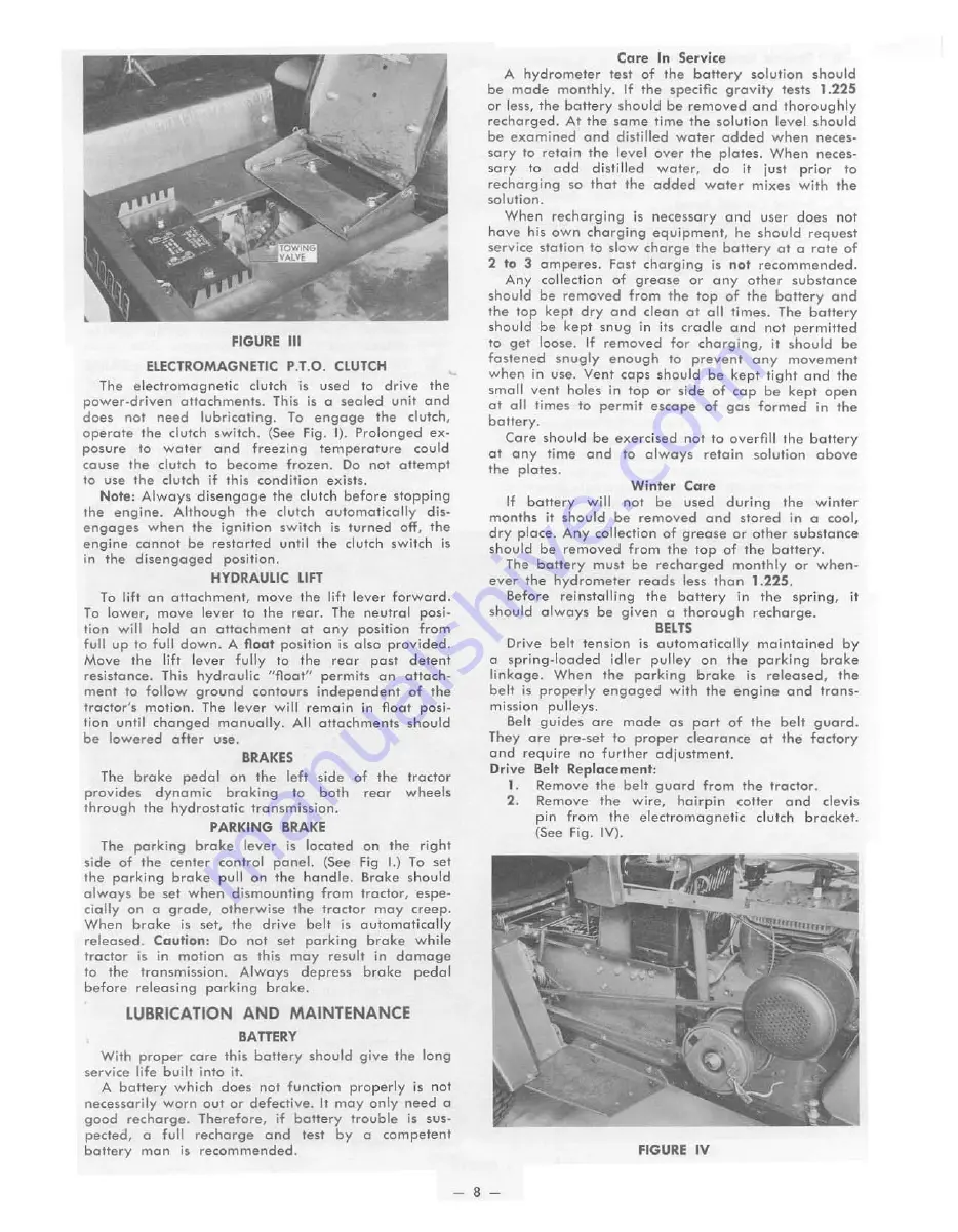 Wheel Horse 1-7441 Owner'S Manual Download Page 8