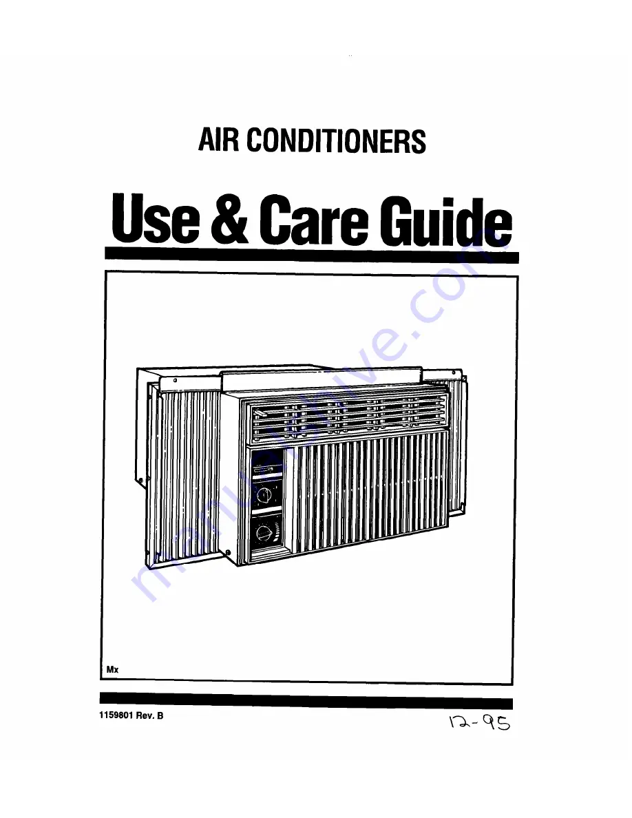 Whirlpool 1159801 Use And Care Manual Download Page 1